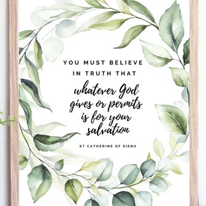 St Catherine of Siena Quote Printable- Catholic Saint Quotes Print ...