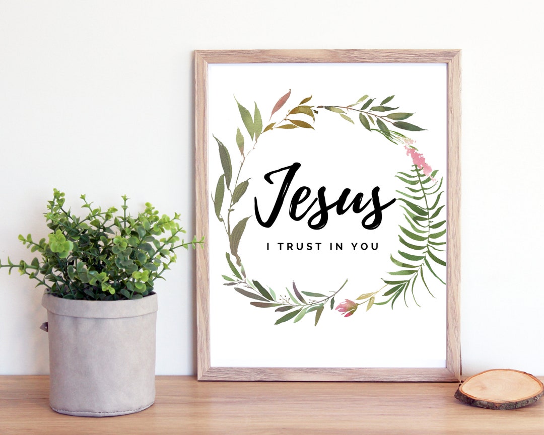 Jesus I Trust in You Printable - Divine Mercy Digital Print- Catholic ...
