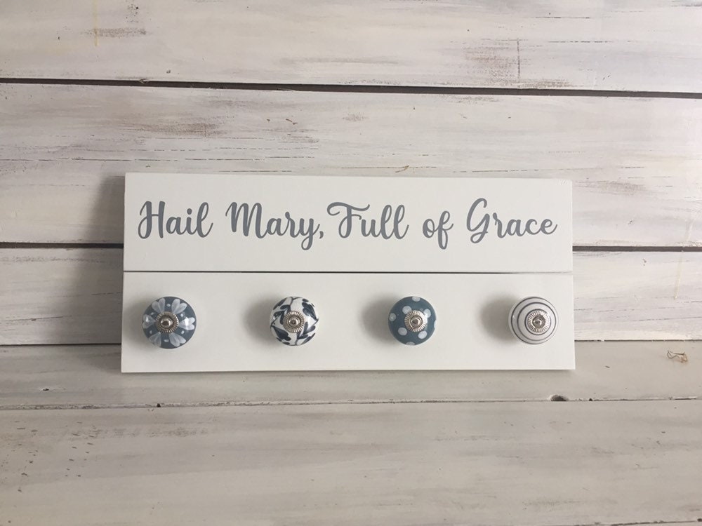 Rosary Wall Hanger Rosary Wall Holder Rosary Display Hail | Etsy