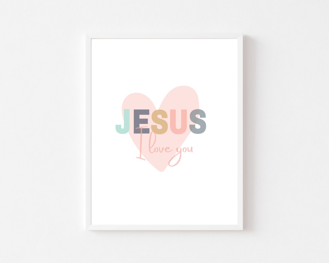 CATHOLIC KIDS PRINTABLE- Jesus I Love You- Catholic Kid Quote Prayer ...