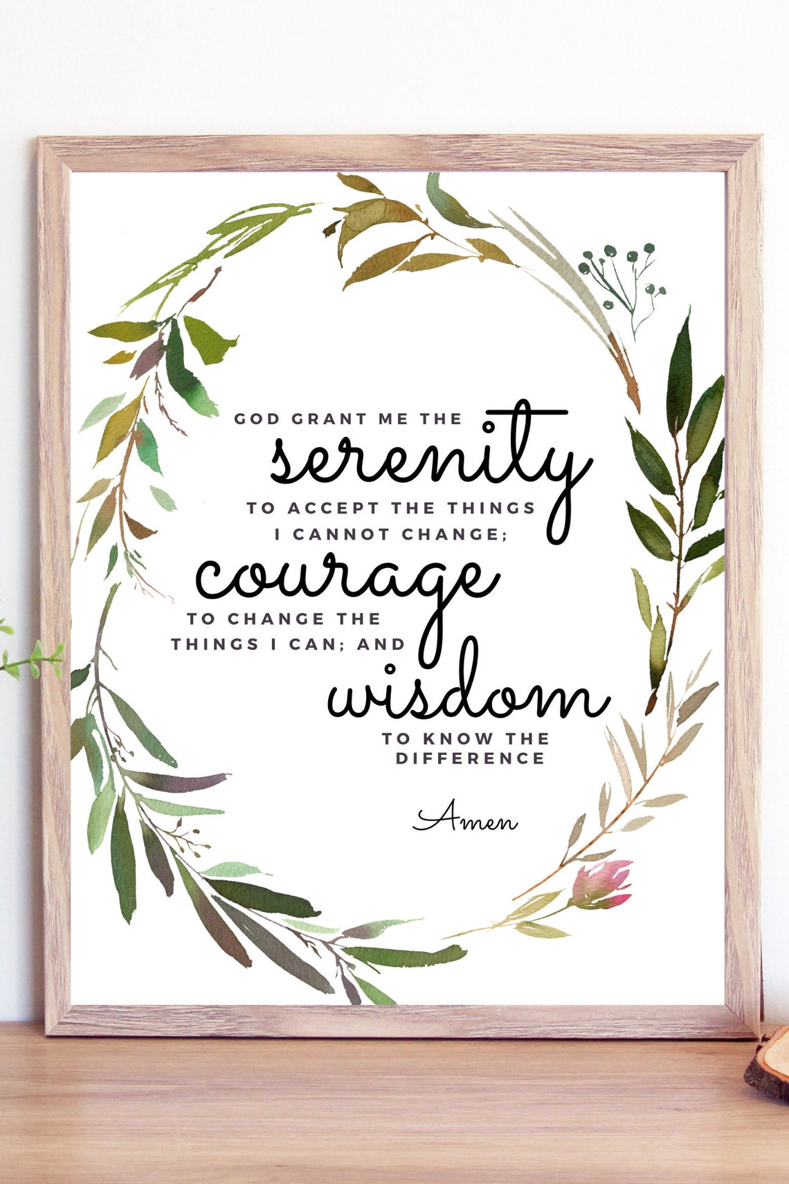 serenity prayer printable catholic prayer prints catholic etsy