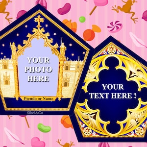 Chocolate Frog card double-sided/Carte Chocogrenouille recto verso