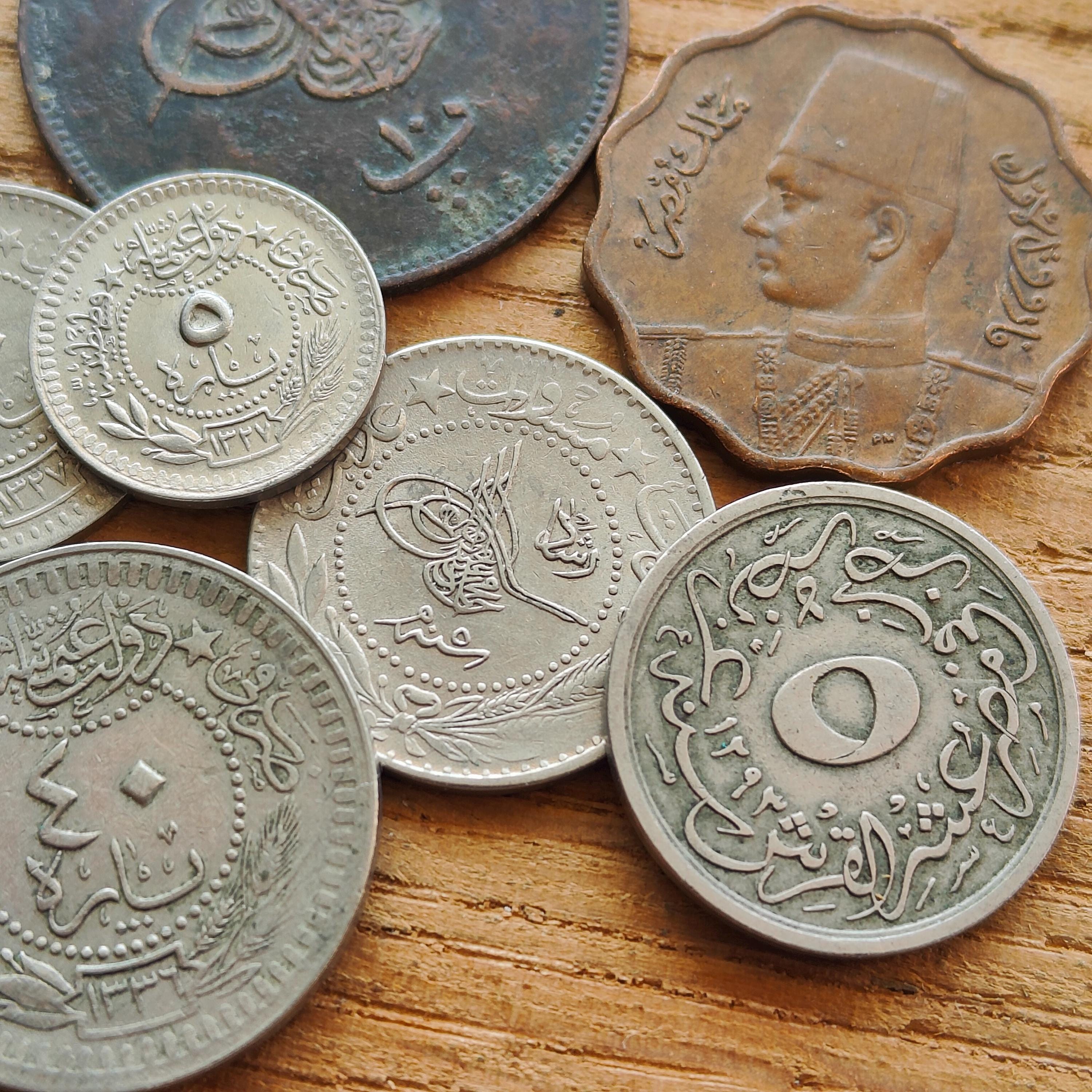 Ottoman Empire and Egypt Para Millemies Authentic Coins Collection Current  Turkey. Old Islamic Arabic Coins Lot 7 Pieces - Etsy, image size:3000x3000