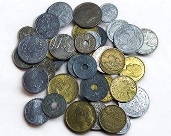 ヴィンテージコイン フランス、マリアンヌ、10サンタイム、1992年