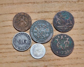 オランダ領東インド 1942S 1/10 グルデン コイン、720 銀貨