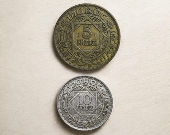 モロッコ 100フラン 1943年8月1日 R356 No. 1301058 - Etsy 日本