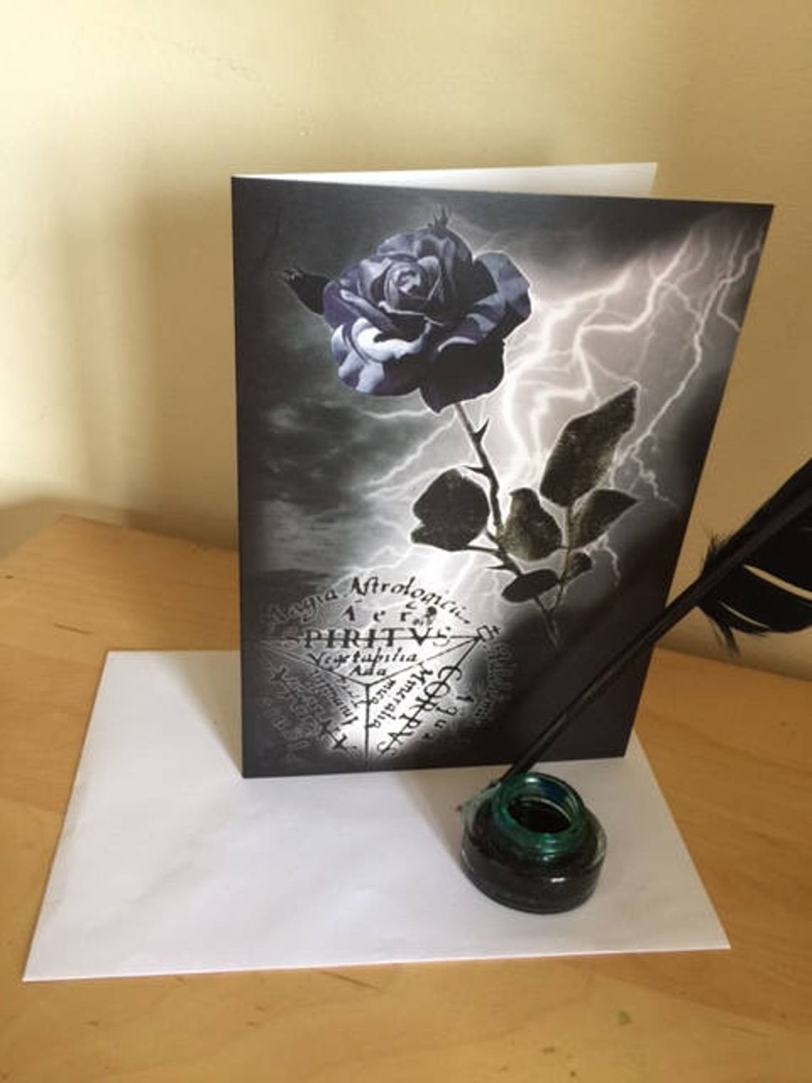 Black Rose Gift Card Etsy