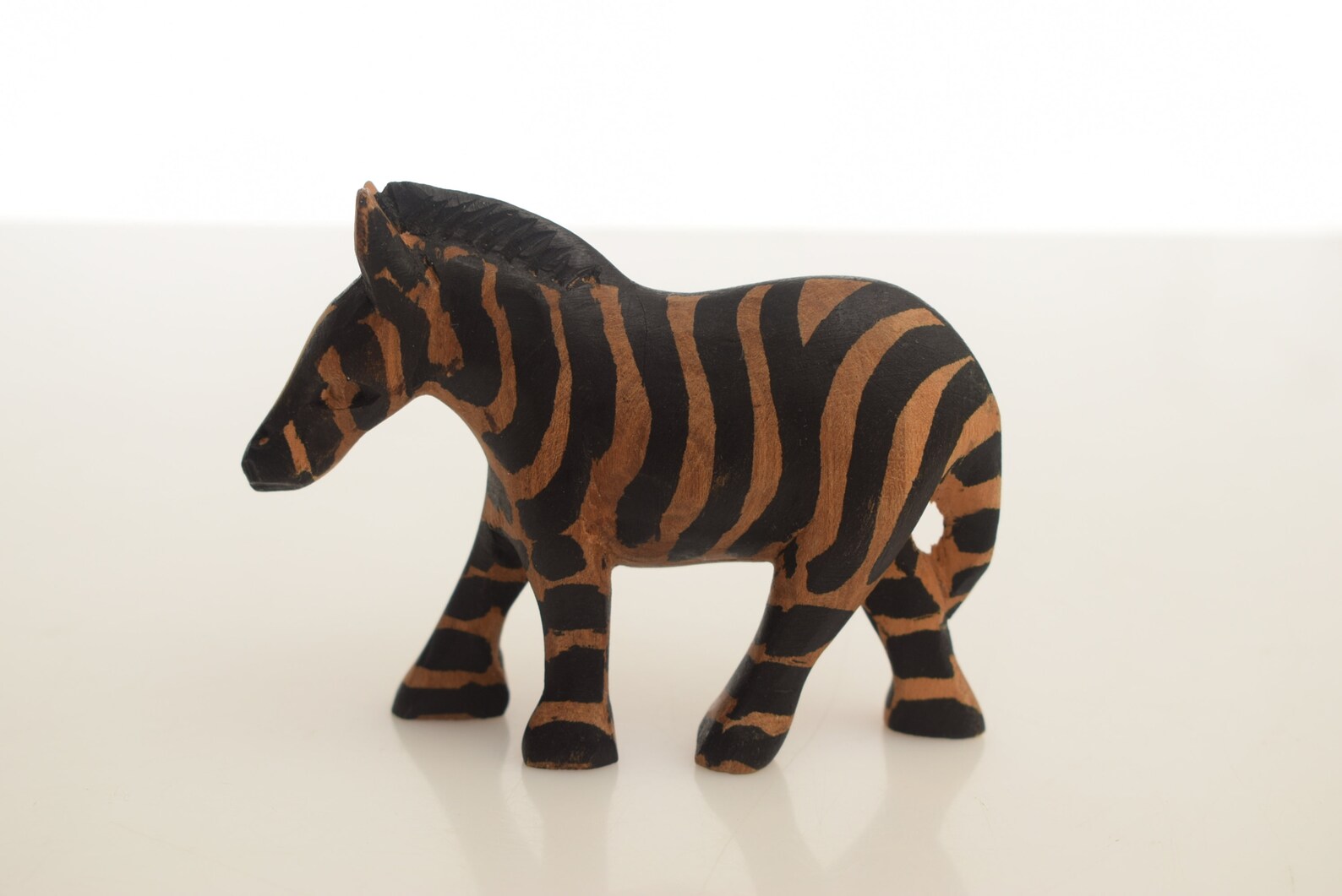 Vintage Small Wood Zebra / Wooden / Hand Carved Sculpture / Etsy
