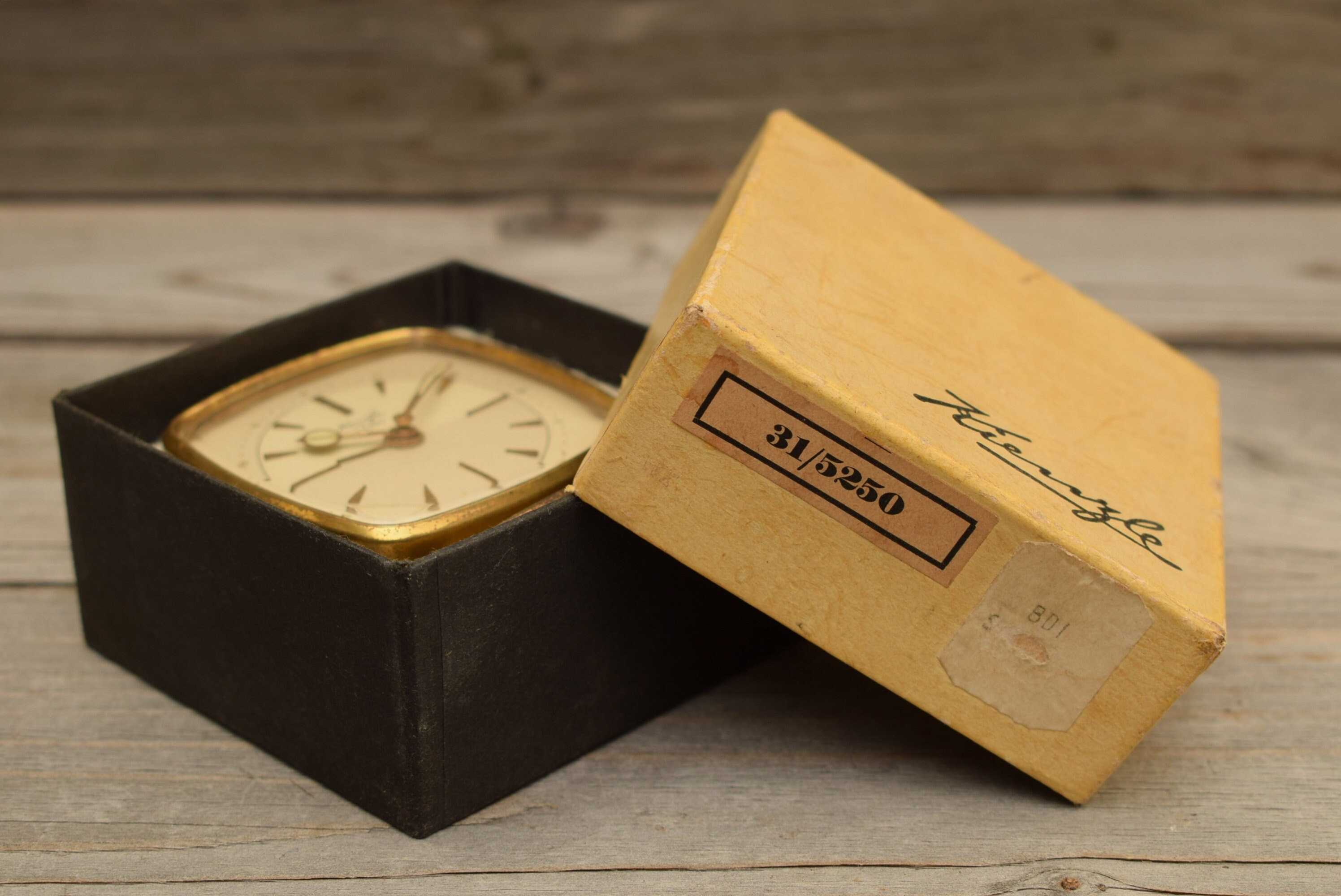 Vintage Kienzle Desk Clock / Mid Century / 7 Rubis / Etsy UK