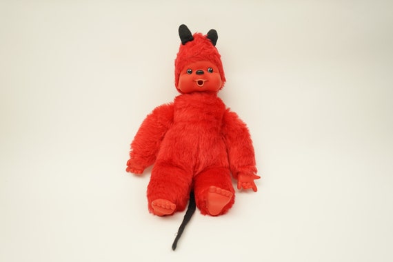 Vintage Devil Monchichi Doll / Monchhichi / 40 Cm Tall - Etsy