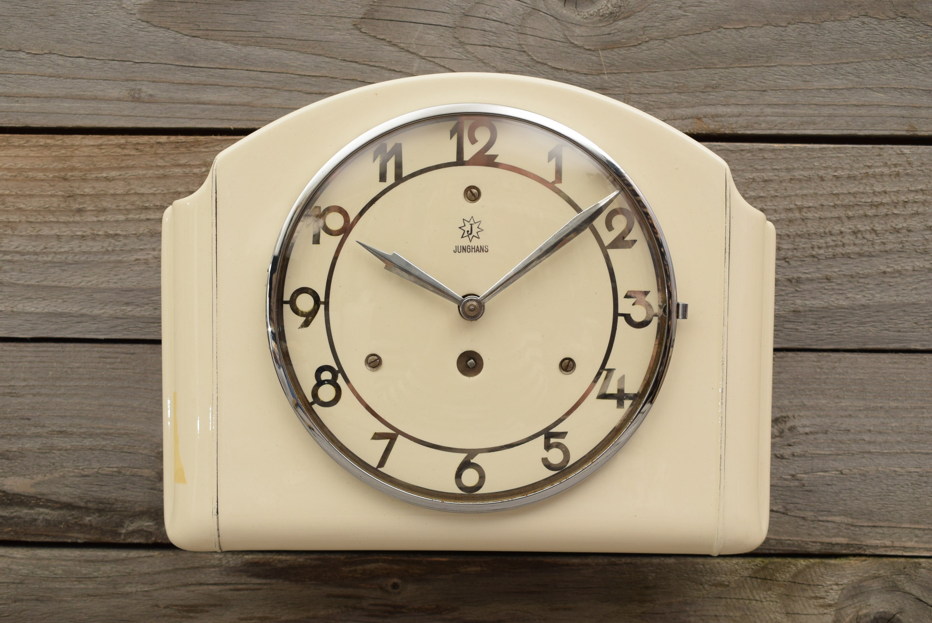 Antico OROLOGIO DA PARETE JUNGHANS / Ceramica / Vintage / | Etsy Italia