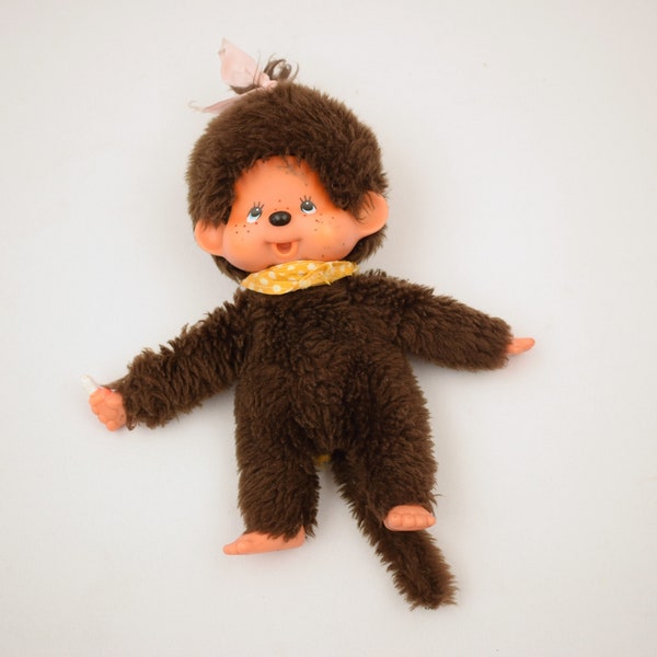 vintage Sekiguchi Monchichi Puppe Mädchen / Monchhichi / 20 cm groß