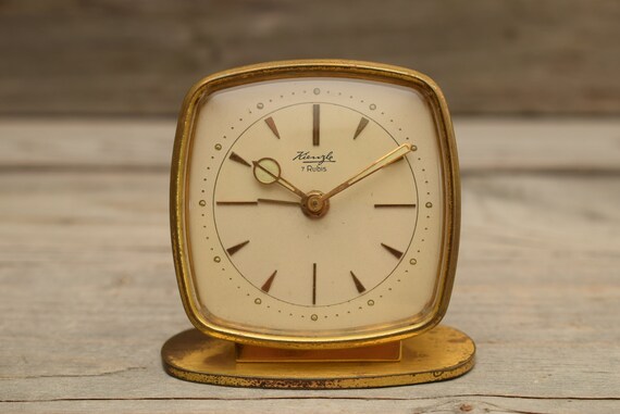 Vintage Kienzle Desk Clock Mid Century 7 Rubis Mechanical Clock With OG Box Wind up Clock Parts or Repair Etsy UK