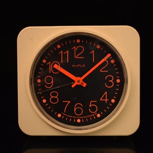vintage Kiple Desk Clock / Mechanical Clock / Alarm / Table Clock / Office decor / Czech Wind-up Clock