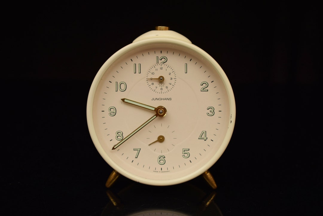 Vintage Junghans Desk Clock / Mechanical Clock / Alarm / Table Clock