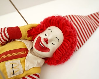 送料込】1984's マクドナルド ロナルド ドナルド ぬいぐるみ