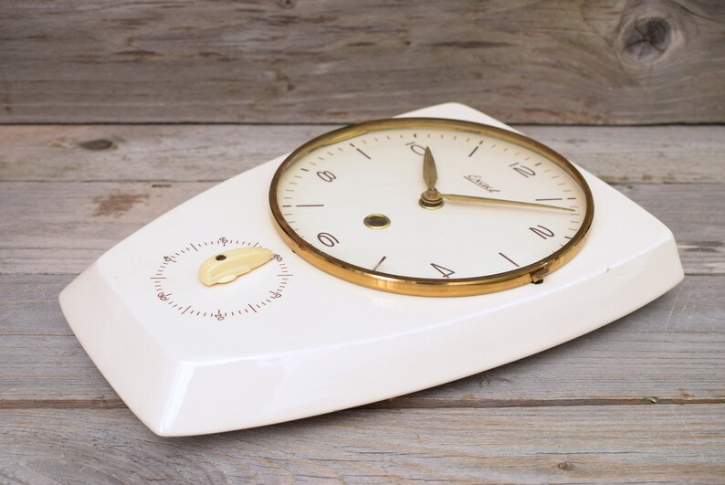 Vintage Exact Kitchen Timer Clock / Ceramic Wall Clock / 50s Etsy