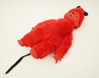 Vintage Devil Monchichi Doll / Monchhichi / 40 Cm Tall - Etsy