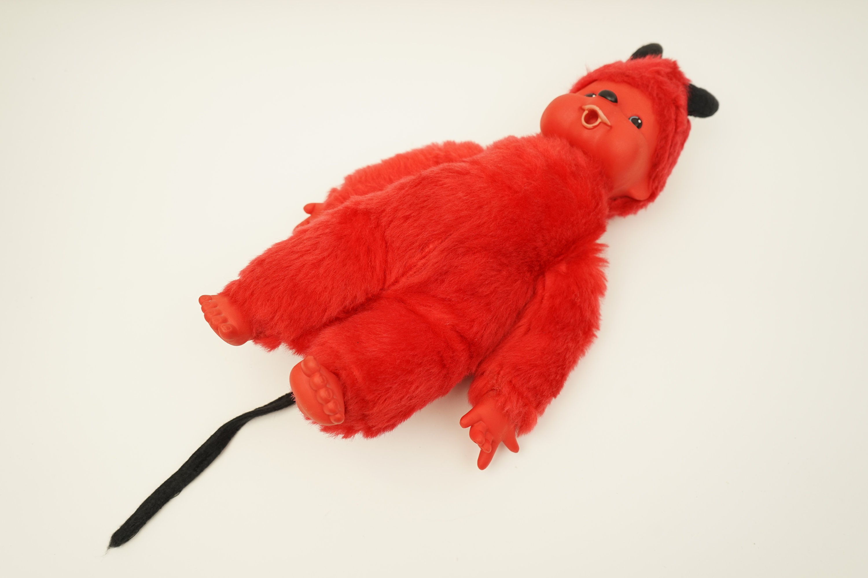 Vintage Devil Monchichi Doll / Monchhichi / 40 Cm Tall - Etsy