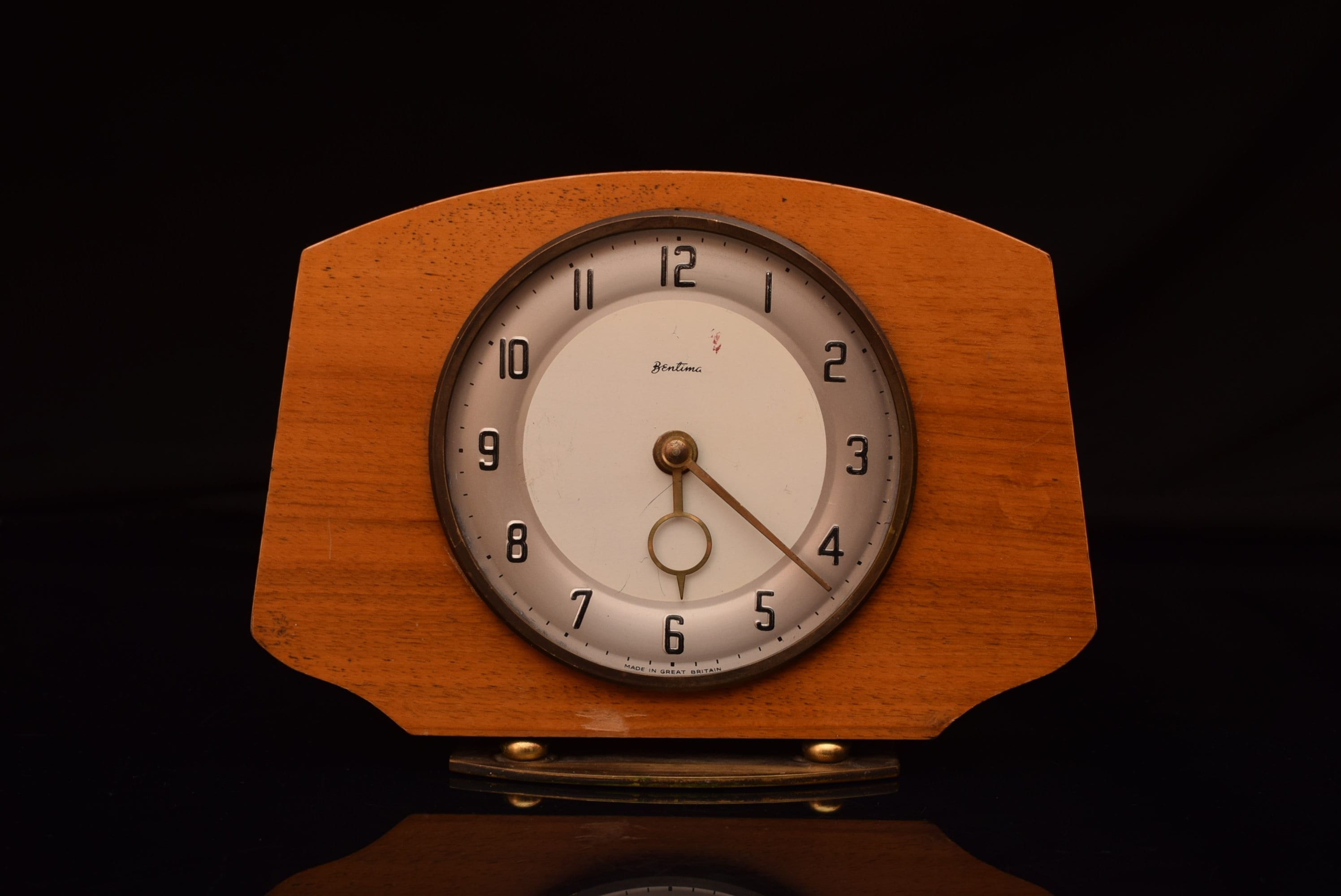 Vintage Bentima Mantel Clock / Mid Century / Mechanical Clock Etsy