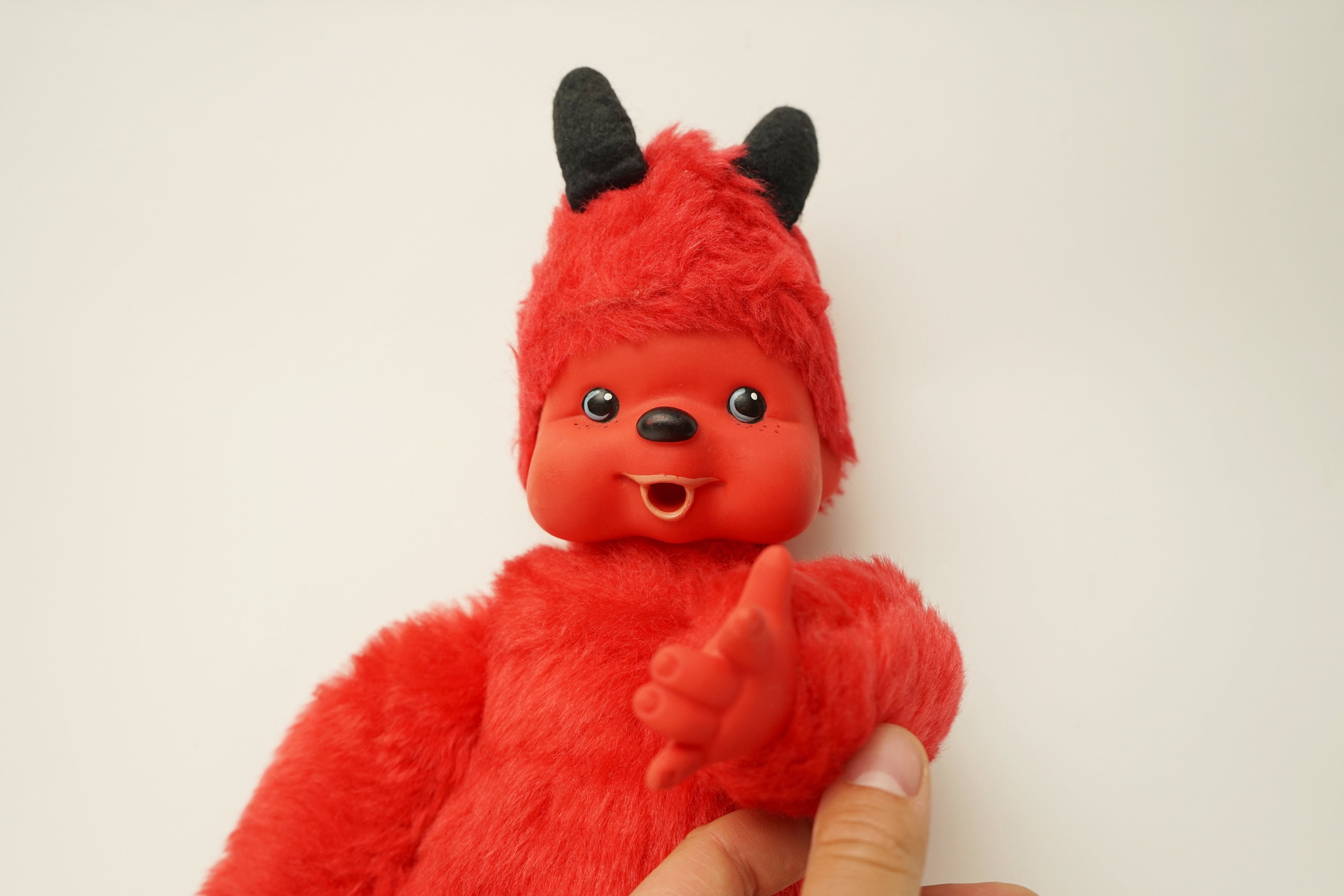 Vintage Devil Monchichi Doll / Monchhichi / 40 Cm Tall - Etsy