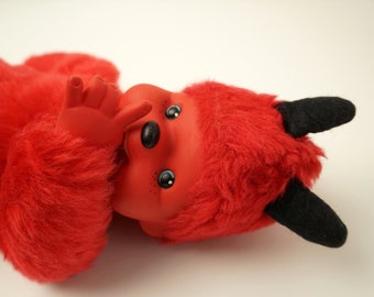 Vintage Devil Monchichi Doll / Monchhichi / 40 Cm Tall - Etsy
