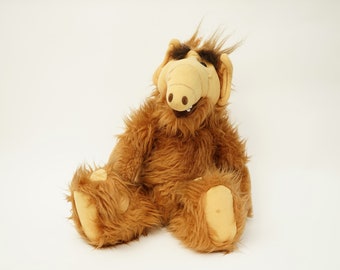 Vintage peluche Alf / extraterrestre des années 80 / poupée en peluche / personnage de la télévision