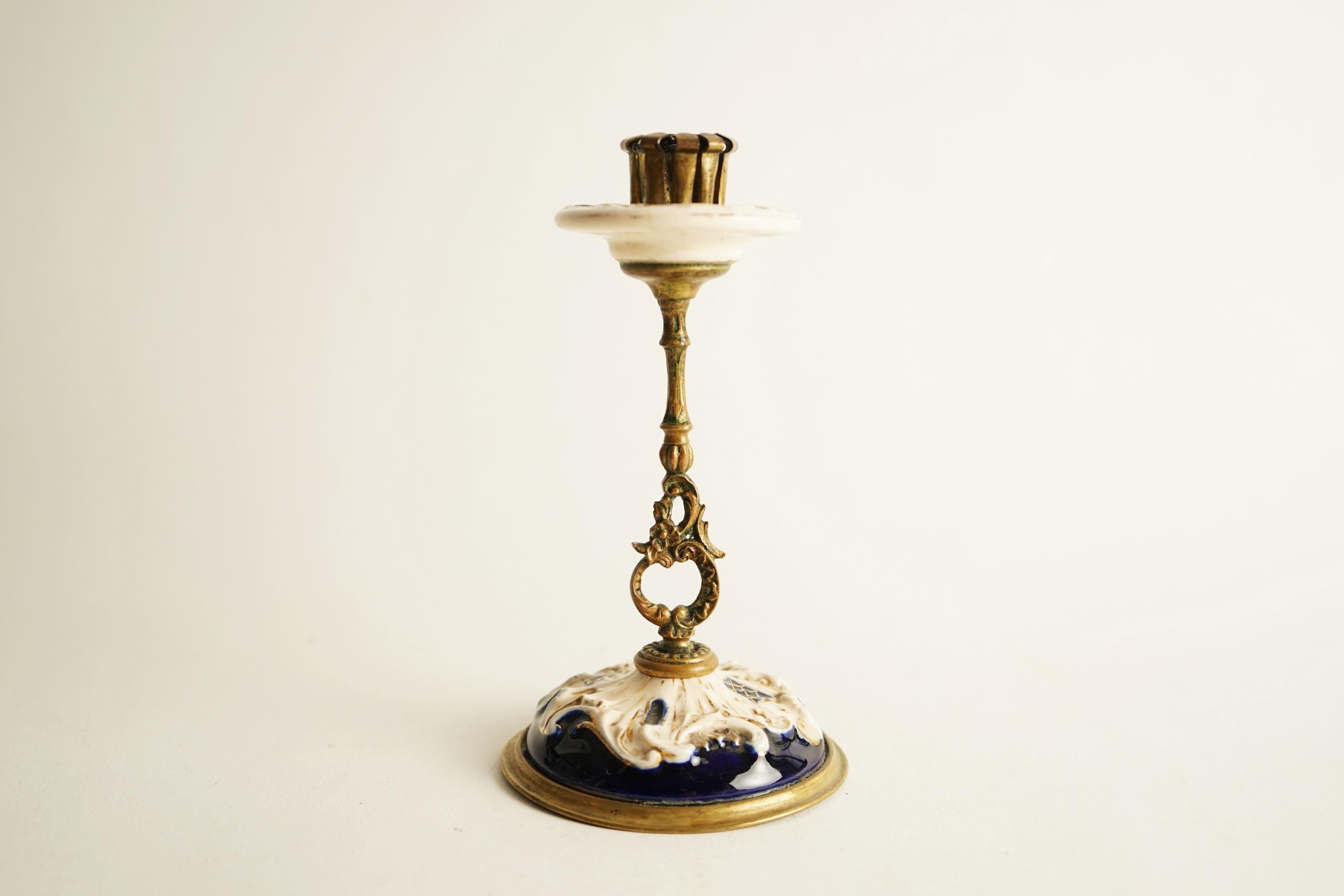 Antique K.K. OESTR PATENT Candlestick Holder / Vintage Candlestick / 1900s