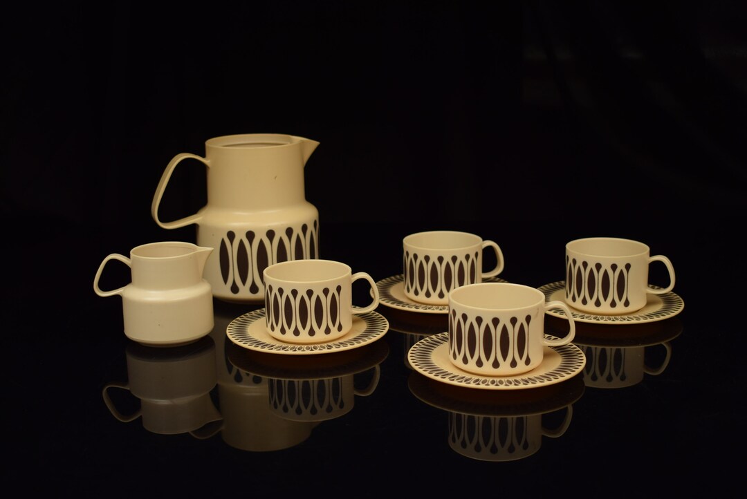 Mid Century Gowi Plastic Tea Pot Cups / Vintage Child Toy Etsy