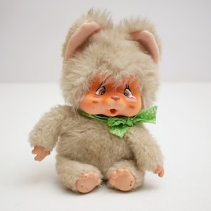 vintage Nyamy Doll / Drowsy Kitten Cat / Thumb Sucking Doll / 20 cm tall