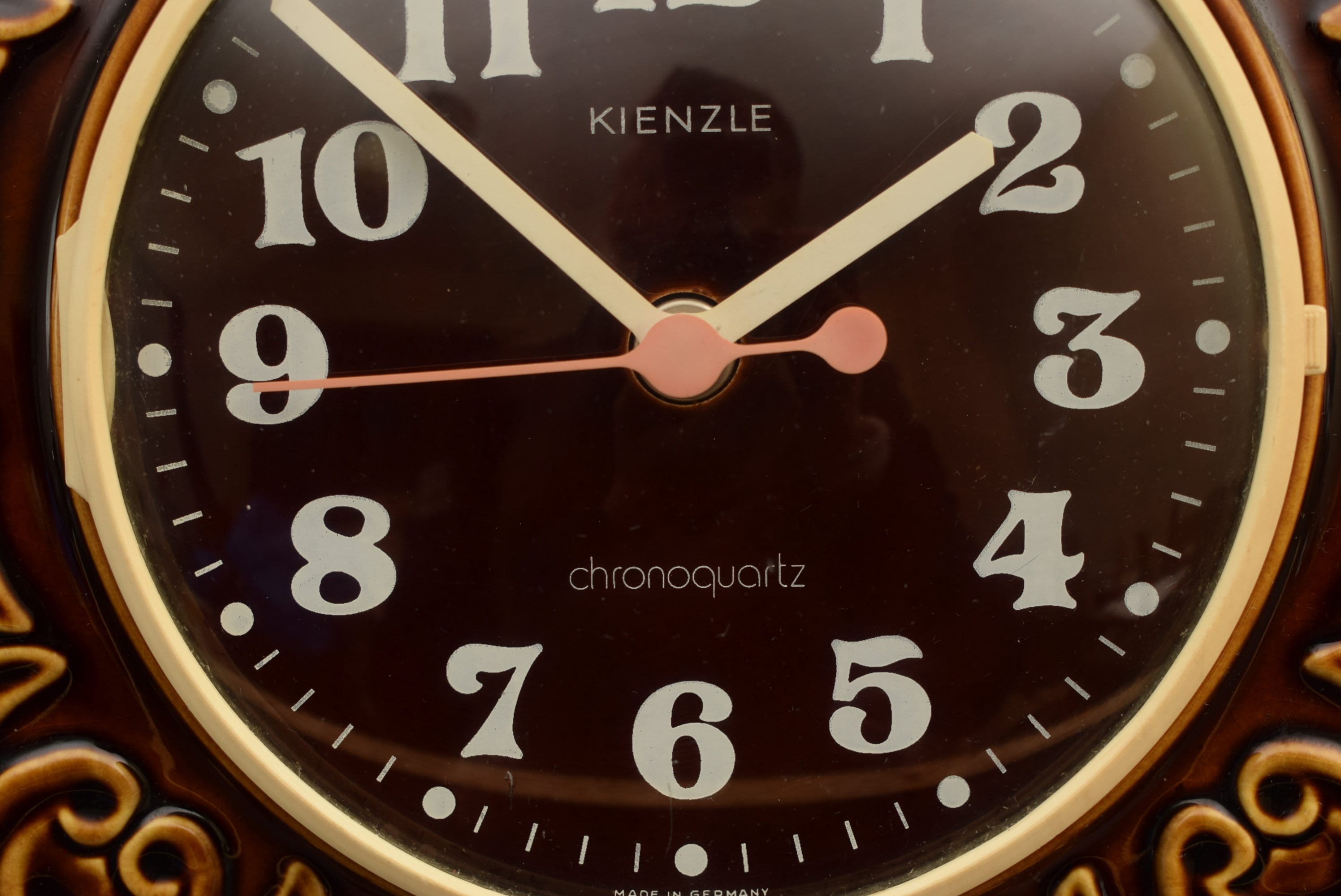 Vintage Kienzle Chronoquartz Wall Clock Ceramics / Mid Century Etsy