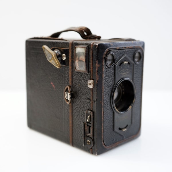 vintage Zeiss Ikon Camera Box / Box ítengor / Goerz Frontar / Not Tested!