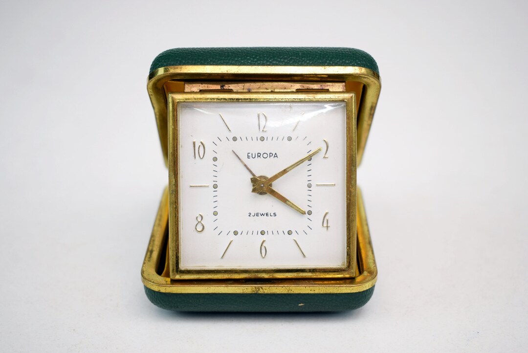 Vintage Europa Travel Clock / Mechanical Clock / Alarm / Etsy