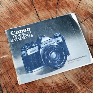 vintage CANON AE 1 Camera Paper / Catalog / Instructions