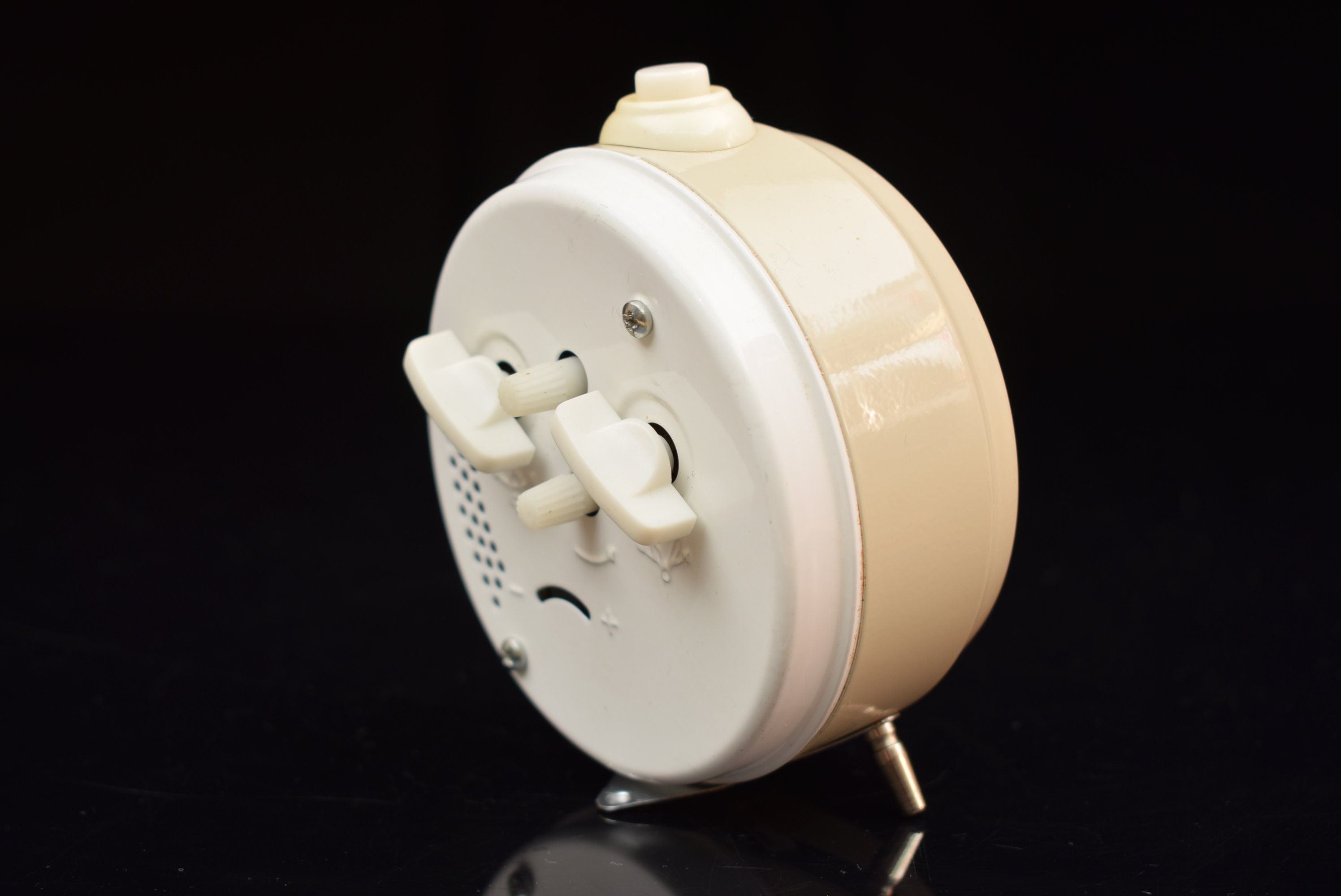 Vintage Junghans Desk Clock / Alarm / White Clock / Mechanical Etsy