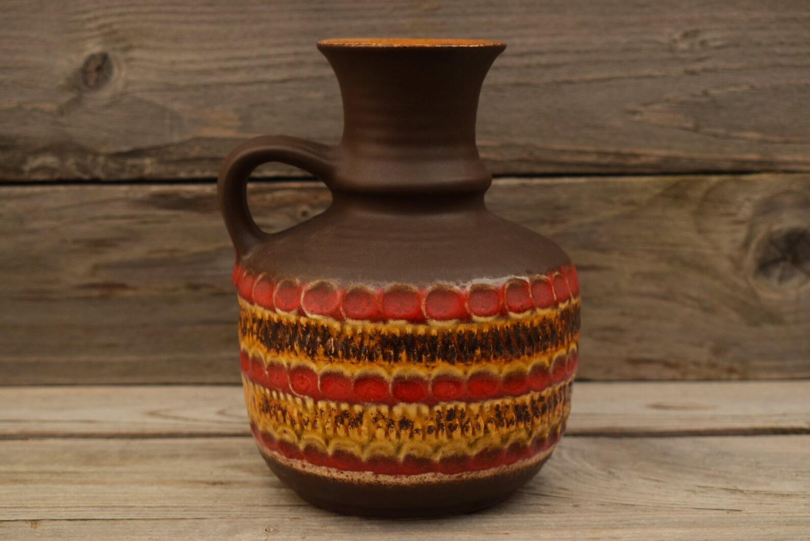 Vintage Bay Ceramics Vase / Retro / Fat Lava / Bay Keramik / | Etsy
