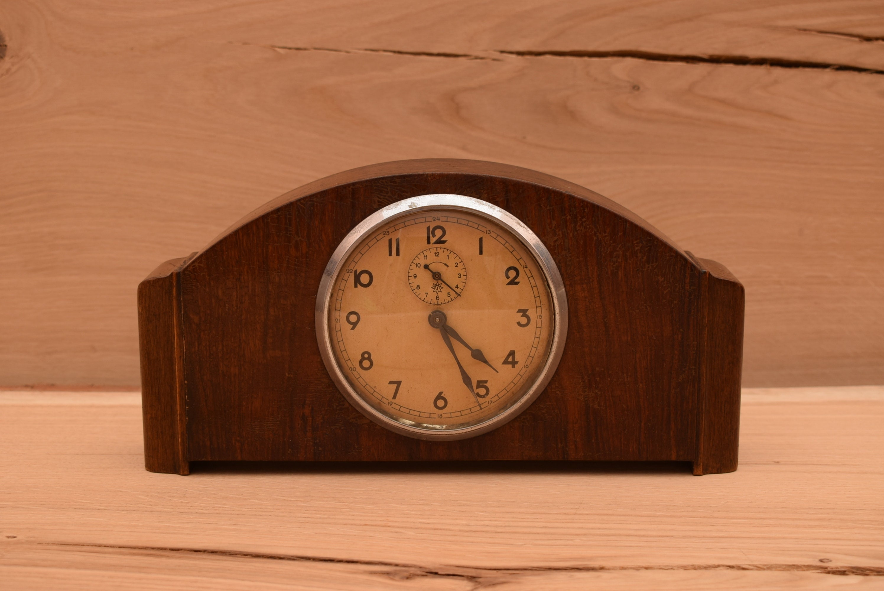 Vintage Junghans Mantel Clock / Plywood / Mechanical / Vintage Etsy