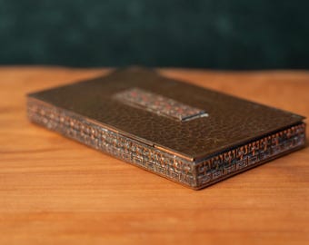 ヴィンテージ銅製ジュエリーボックス インダストリアルアーティスト