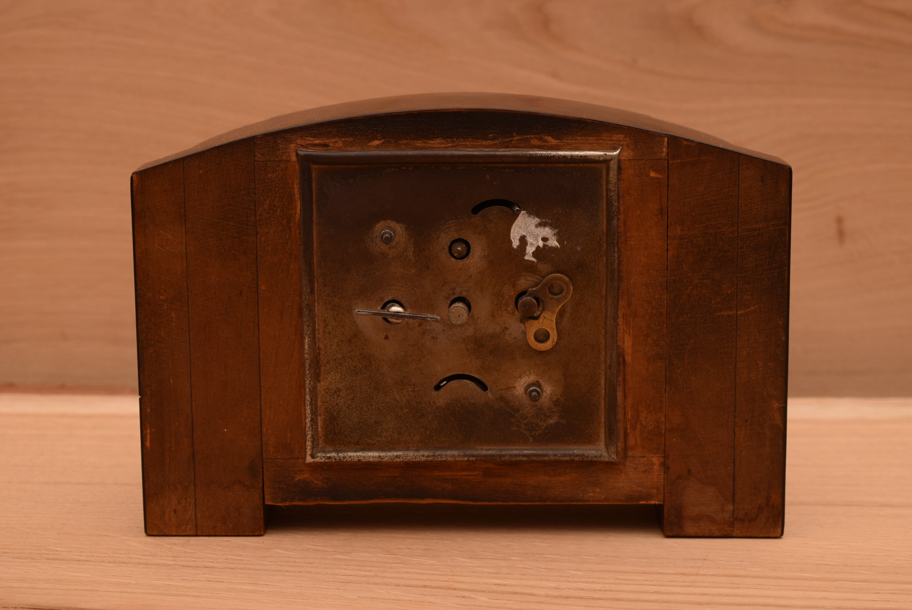 Art Deco Foreign Mantel Clock / Wood / Mechanical / Vintage Etsy