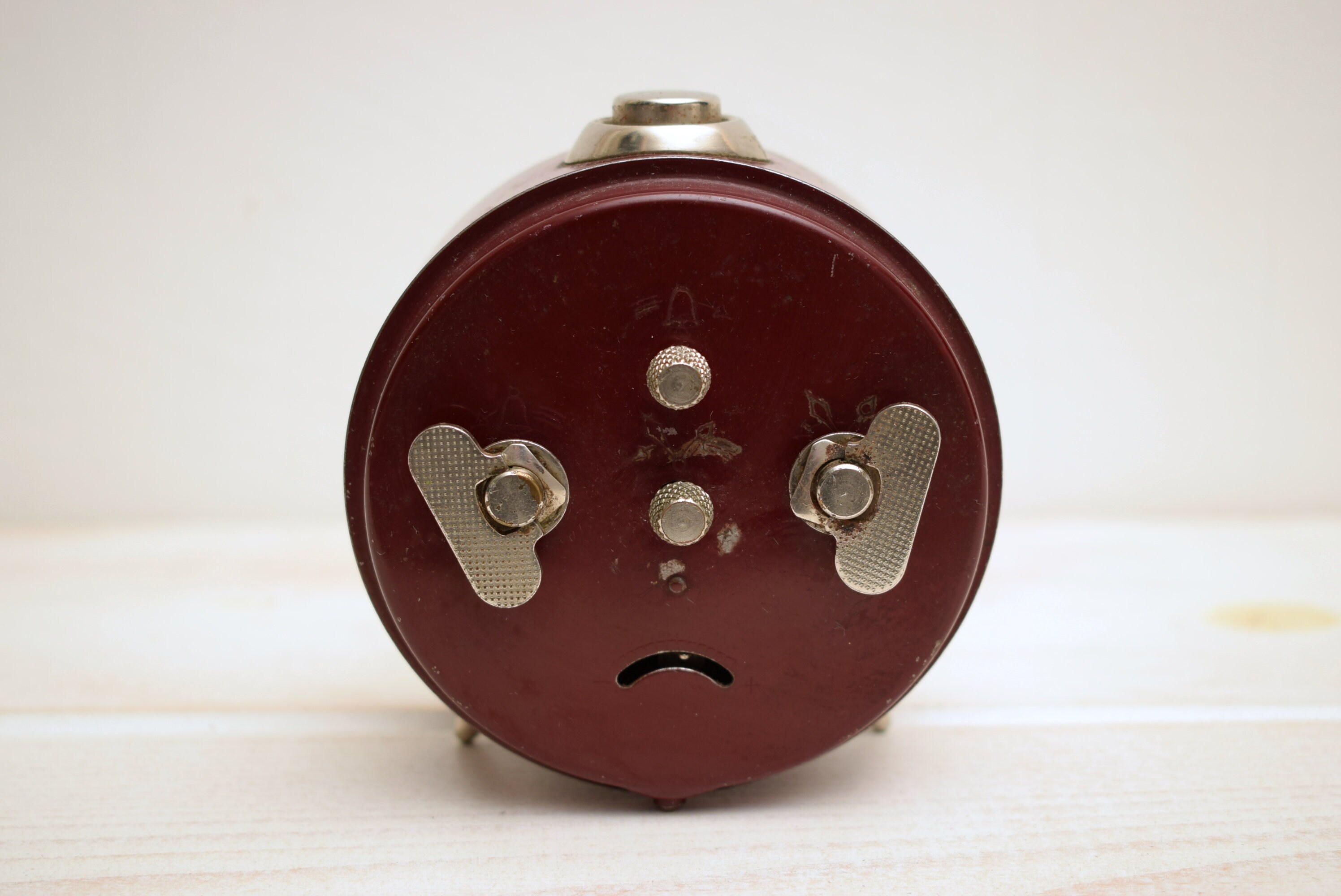 Vintage Junghans Desk Clock / Mechanical / Alarm / Burgundy Etsy