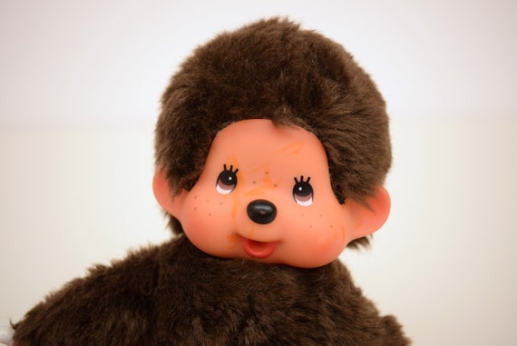 Original Sekiguchi Monchhichi Kiki le vrai 19 cm fille couette