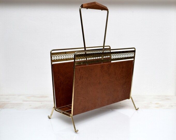 Vintage Newspaper Stand Mid Century Retro Home Decor Magasine Etsy