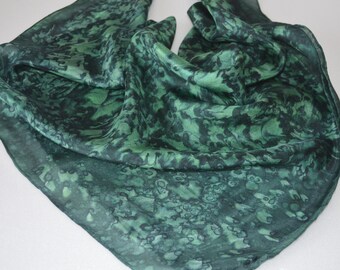 green silk bandana