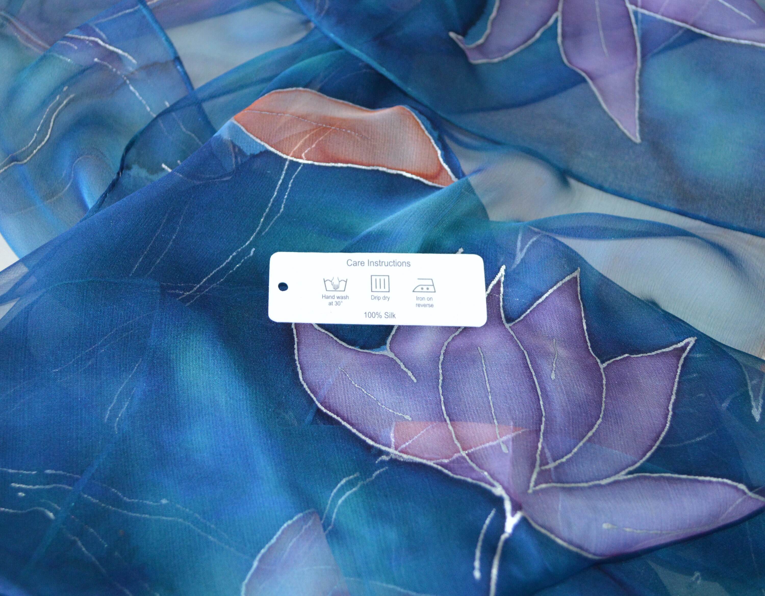 Magnolien-Handbemaltes extra langes | Etsy