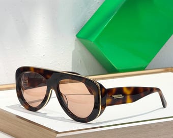 Bottega BV1362S Aviator Sunglasses Luxury Designer Eyewear