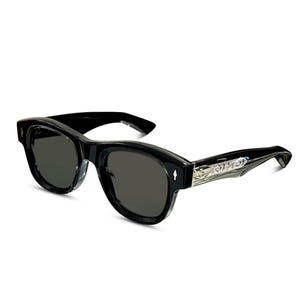 JMM Sunglasses - Umit Benan - Black / Black - Black/Light Tan