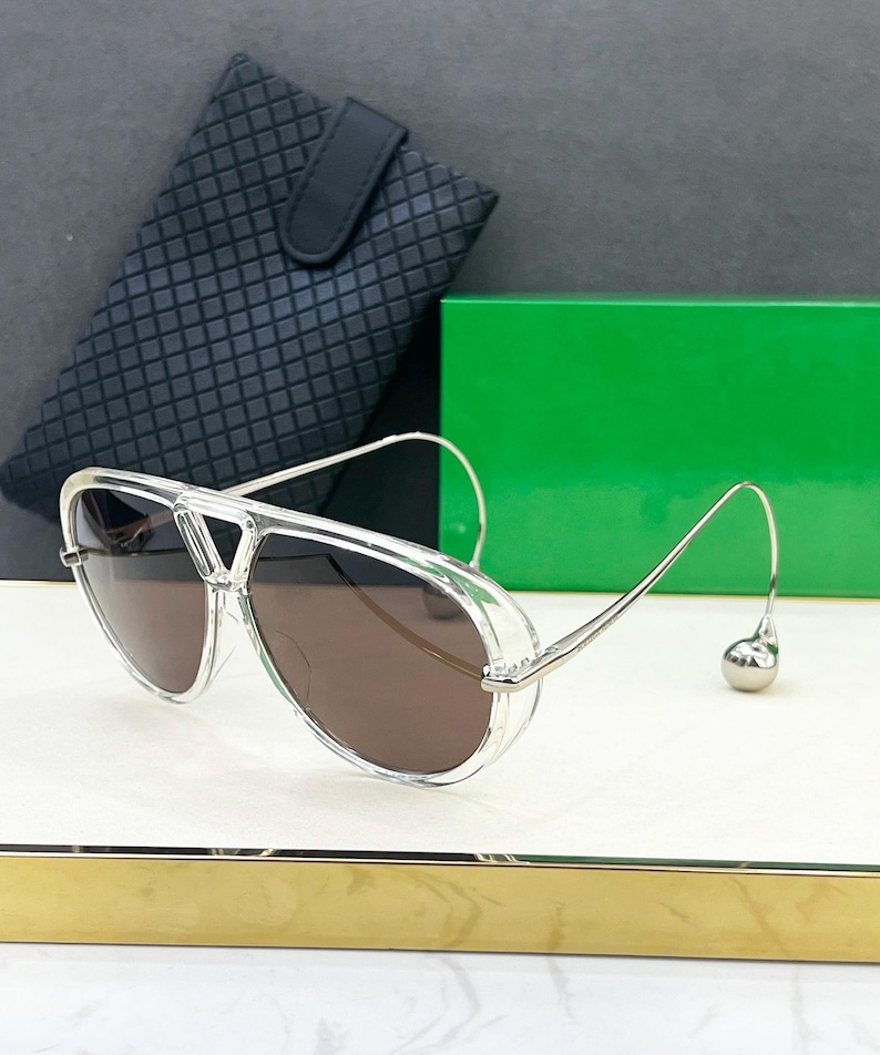 Bottega BV1273S Drop Sunglasses – Aviator Shades, Luxury Designer Eyewear with UV400 Protection image 13