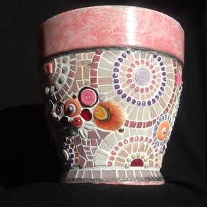 Mosaic plant pot