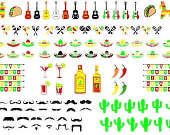 448 files x Cinco De Mayo SVG Ultimate Bundle, mexico svg, guitar svg, pinatas svg, maracas tacos chili peppers tequila sombrero cactus