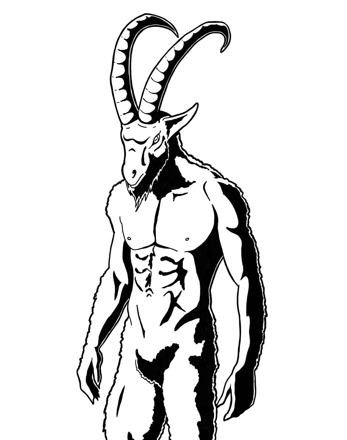 Goatman Coloring Pages Coloring Pages